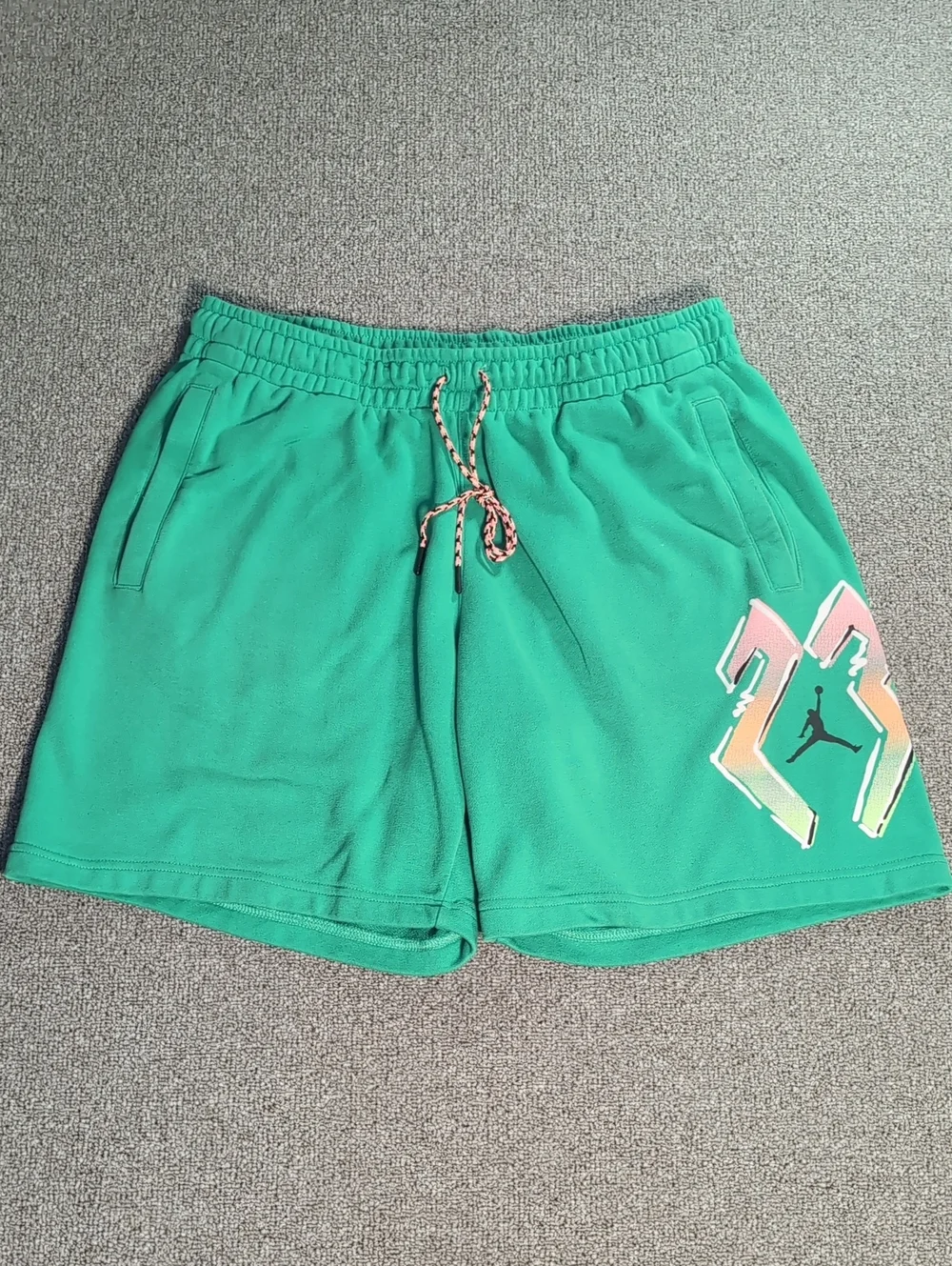 Jordan Sport DNA HBR Fleece Shorts Size Large in Stadium Green